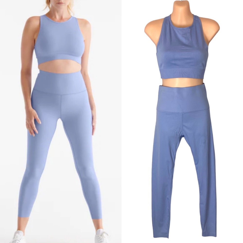 Knix Good to Go High Neck Seamless Bra & HiTouch High Rise Legging Size S